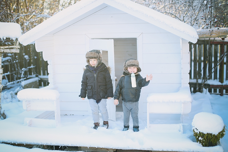 Moje dzieci na śniegu